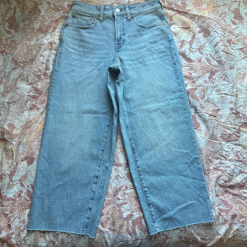 Madewell Petite Curvy Perfect Vintage Wide-Leg Crop Jean- Size 27P - Picture 7 of 9